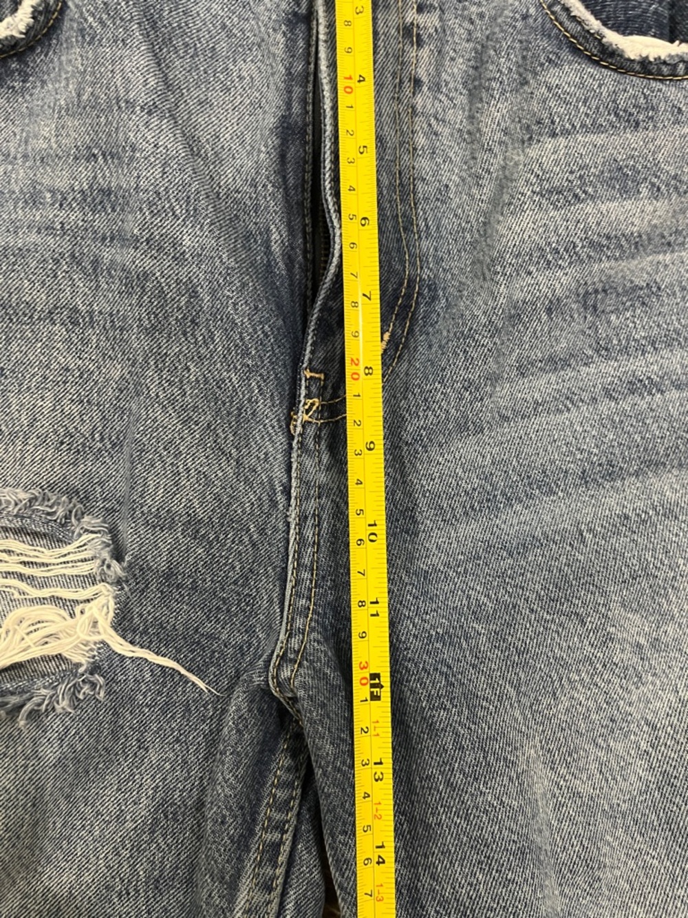 We The Free Faded Blue Ripped Cropped Jeans - Picture 7 of 8